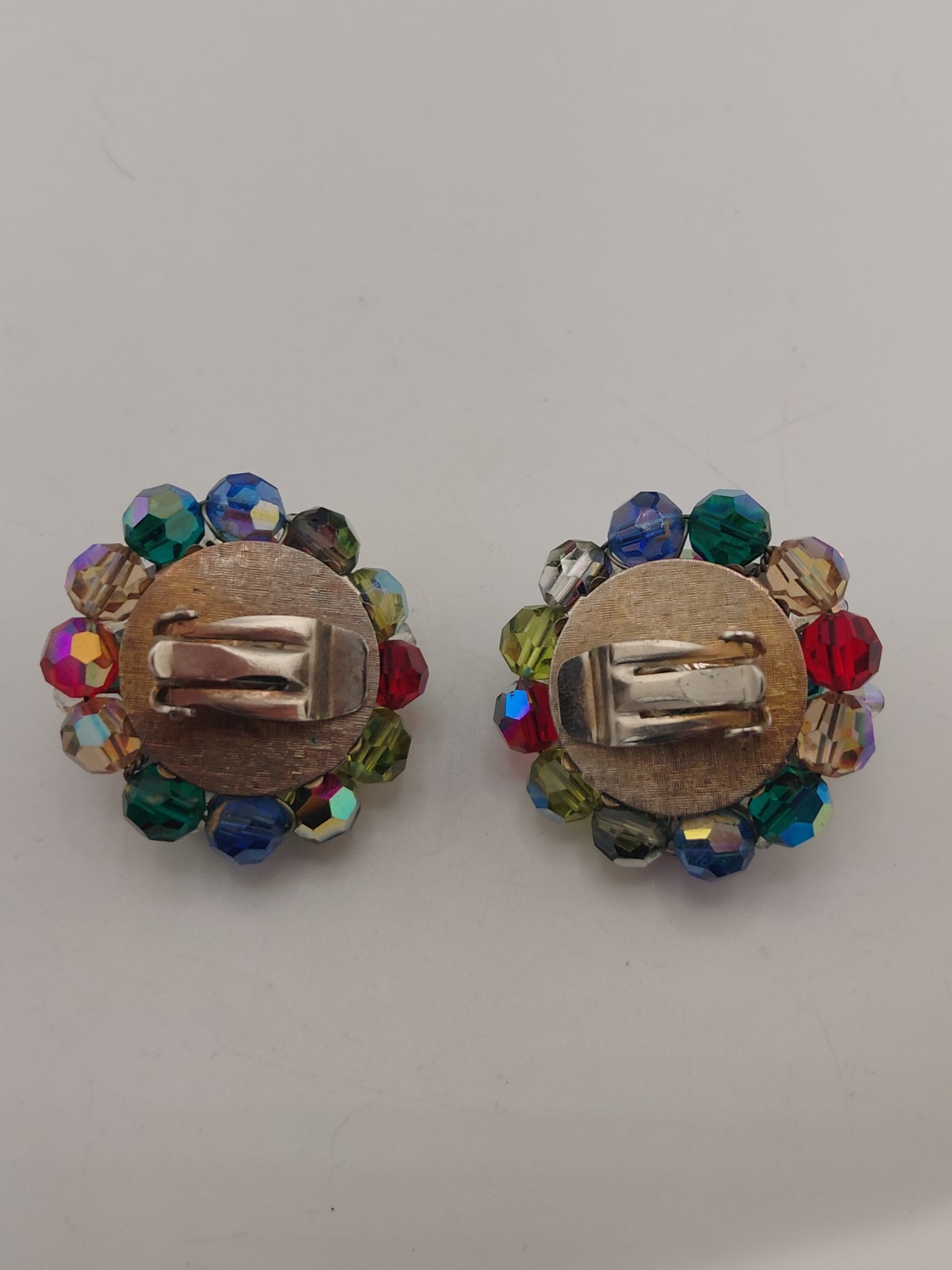 Unsigned Rare Multi Colored Austrian Crystal 3 St… - image 8