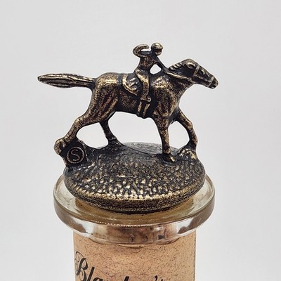 Blanton s Empty Bourbon Bottle Display Decanter Horse Stopper Letter S Barrel
