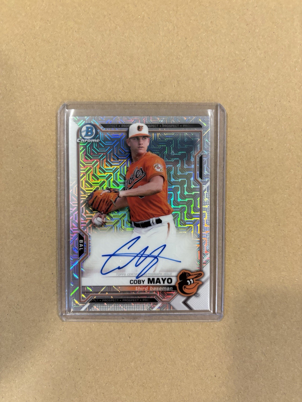 Coby Mayo 2021 Bowman Mega Box Chrome Mojo Auto #BMA-CM Orioles