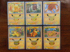 Pokemon TCG Pikachu 30th Anniversary Lot of 6 NM/M Rare Chase Lot