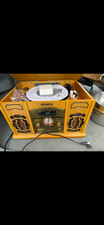 Tan memorex cd cassette player with turn table for vinyl brand new