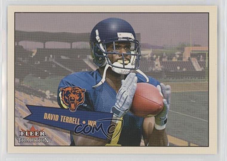 2001 Fleer Tradition Glossy Rookie Stickers 545/699 David Terrell #404 9cf