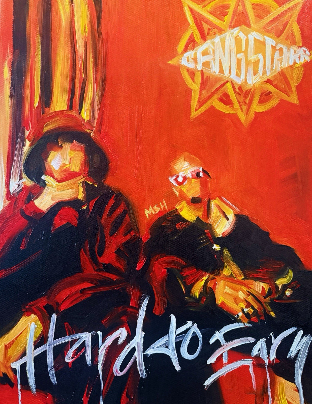 Gang Starr Hard to Earn Painting
