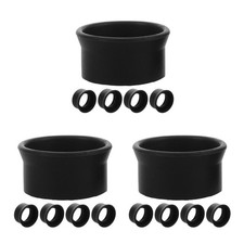 Reusable Black Rubber Eyepiece Covers for Binoculars Scratch Resistant Set