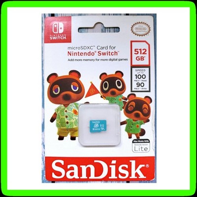 🍃 Animal Crossing SanDisk 512GB microSDXC Micro SD Card for