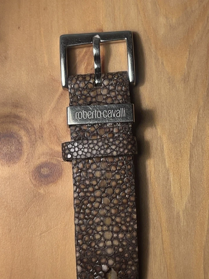 Roberto Cavalli Vintage Stingray Leather Watch 2003 - Image 3 of 4