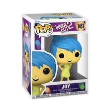 Mini estatuilla de vinilo Inside Out 2 Joy de 375 pulgadas figura Funko Pop coleccionable