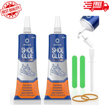 Shoe Glue Sole Repair Kit, Heavy Duty Shoe Adhesive, Waterproof, Flexible, Clear