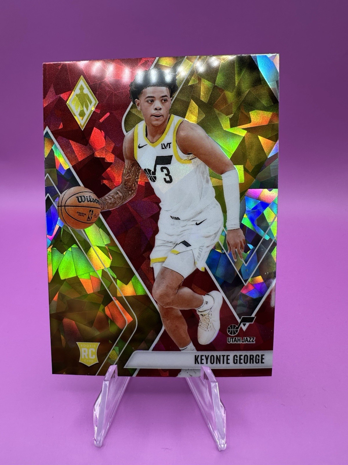 2023-24 Panini Phoenix - Rookies Keyonte George #296 Red Ice (RC)