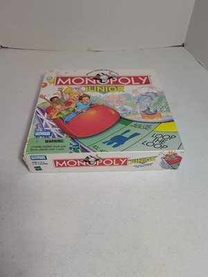 Monopoly Junior Game by Parker Brothers For Parts Missing 2 Cards