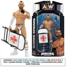 Jazwares AEW Unmatched Series #5 Shawn Spears Wrestling Figure - NR NIB 2022