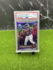 2022 Bowman Chrome Prospects Francisco Alvarez #BCP184 Purple Shimmer /250 PSA 9