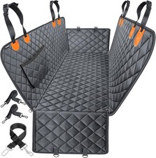 URPOWER Dog Car Seat Cover for Standard 54 W x 58 L , A-Black with Orange