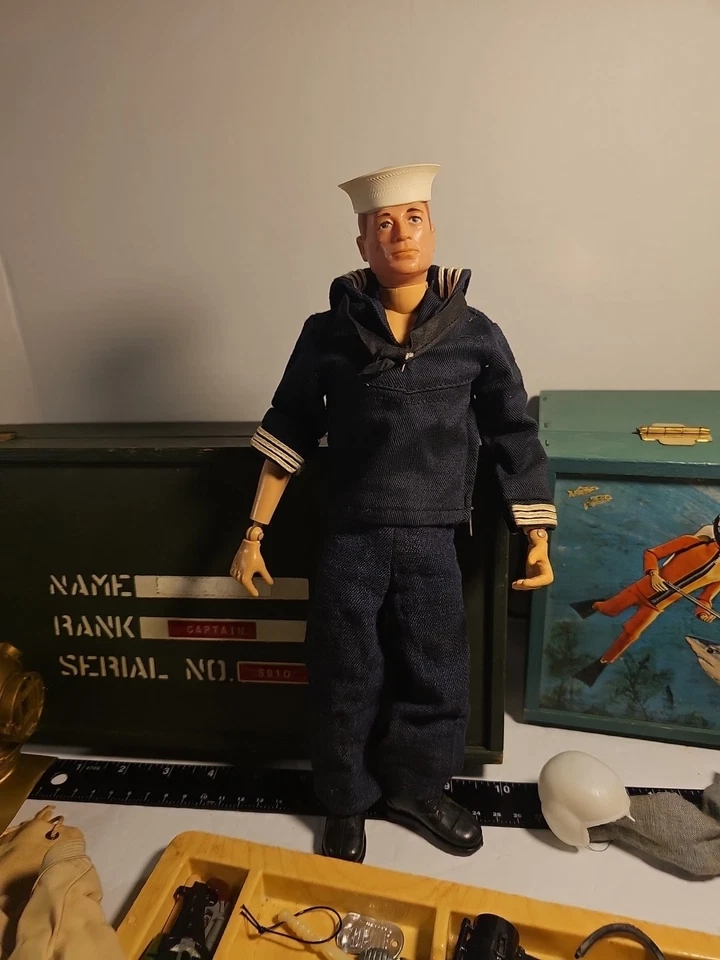 1964 R/R GI Joe Brown Hair Blue Eyes Scar with MANY Rare Extras!!!! - Image 2 of 4