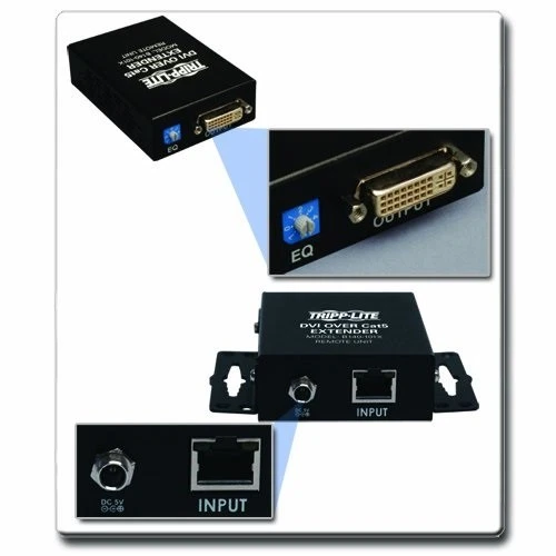 Комплект активного удлинителя Tripp Lite DVI over Cat5/6, до 200 футов, TAA B140-101X - Изображение 4 из 4
