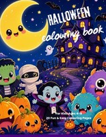 Malbuch Halloween FüR Kinder 4-8 Jahre, 20 Einfache Ausmalbilder, Spaß