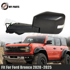 Left Side Mirror W Blind Spot 111 Pin For Ford Bronco 2020-2025 Textured Black Left Side Mirror W Blind Spot 111 Pin For Ford Bronco 2020-2025 Textured Black