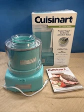 Turquoise Cuisinart 1.5 Quart Frozen Yogurt Ice Cream Sorbet Maker ICE21TQ