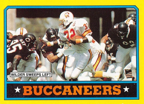 Buccaneers Team [James Wilder] #372 1986 Topps card