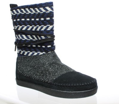 TOMS Womens Nepal Black Fashion Boots Size 6 (1503054)