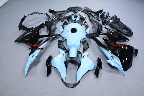Glossy Blue & Black Fade Fairing Kit w/Tank Cover For BMW S1000RR 2023 2024 ABS