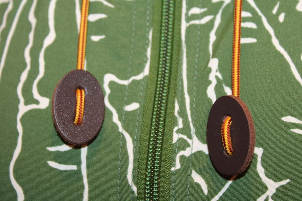 LL BEAN Anorak Jacket Womens Medium Leaf Print Hooded Lightweight Outdoor 509969 - Image 2 of 4