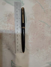 GENUINE MONTBLANC BLACK RESIN BALL POINT PEN GERMANY