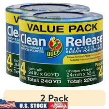 Blue Painter's Tape 14 Day Clean Removal UV Resistant Medium Adhesion 60yd Roll