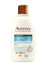 Image of Aveeno Scalp Soothing Haircare Smoothing Shampoo, Rosewater & Chamomile Blend,