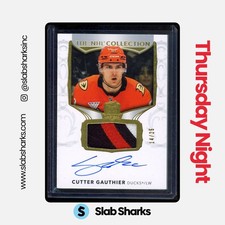 2024 UPPER DECK THE CUP CUTTER GAUTHIER THE NHL COLLECTION ROOKIE PATCH AUTO /25
