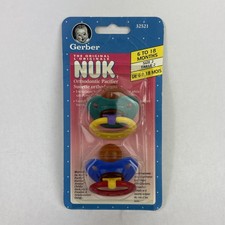 NEW Classic Gerber NUK Orthodonic Pacifier Size 2 6-18 Months Vintage