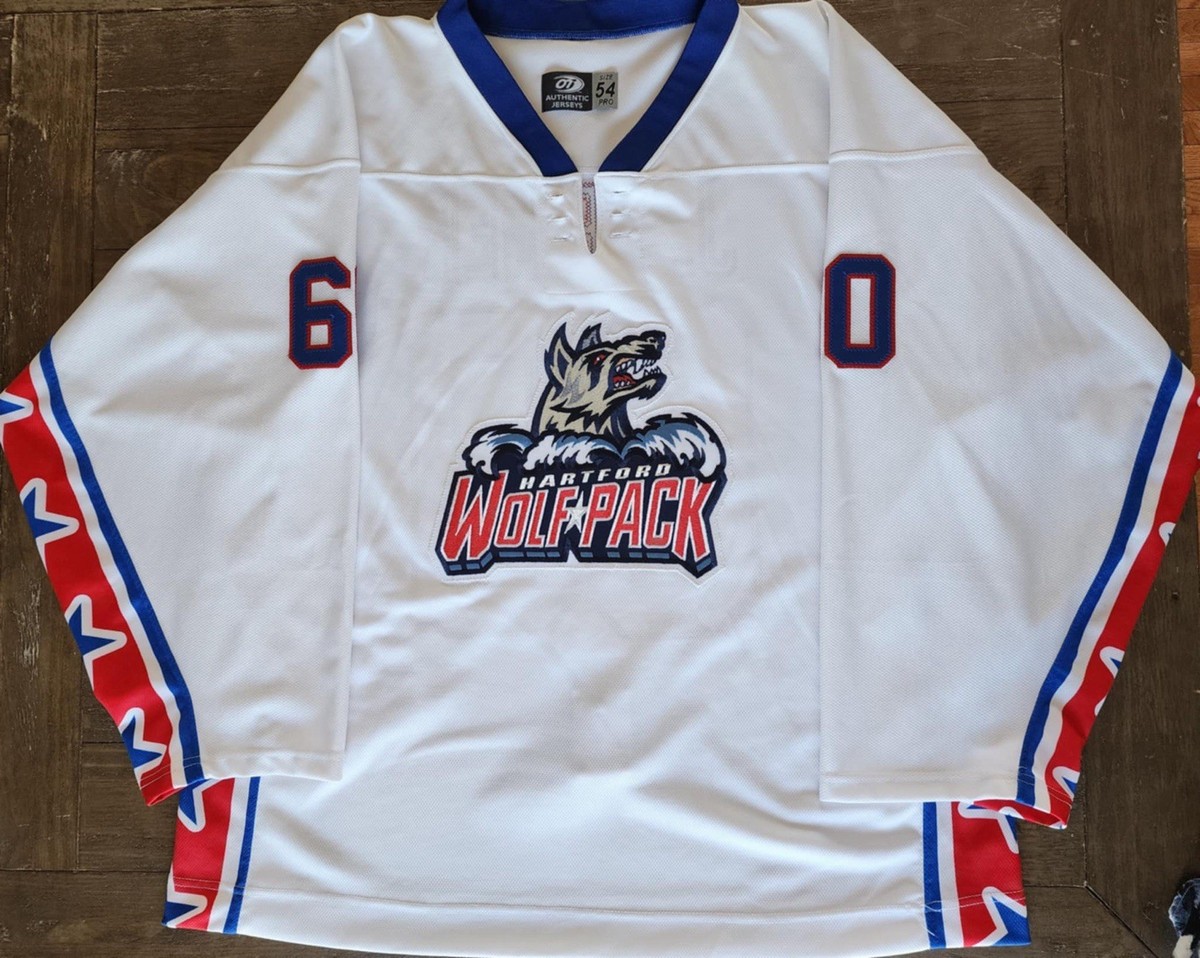 Hartford Wolf Pack Jacoby Weiner #21 Authentic On Ice Jersey w