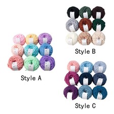 Handgewebtes Haushaltsgarn, H&auml;kelstoff, handgestricktes, buntes, dickes