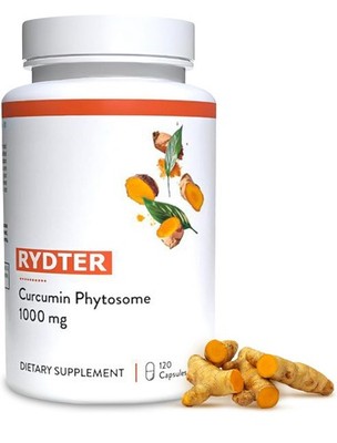 Rydter Turmeric Curcumin Phytosome 1000mg 95% Curcuminoids, Bone & Joint Support
