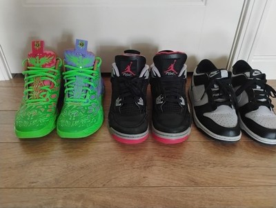 Lot of 3 Youth Shoes Puma MB.03 TMNT Air Jordan 4 Nike US 7