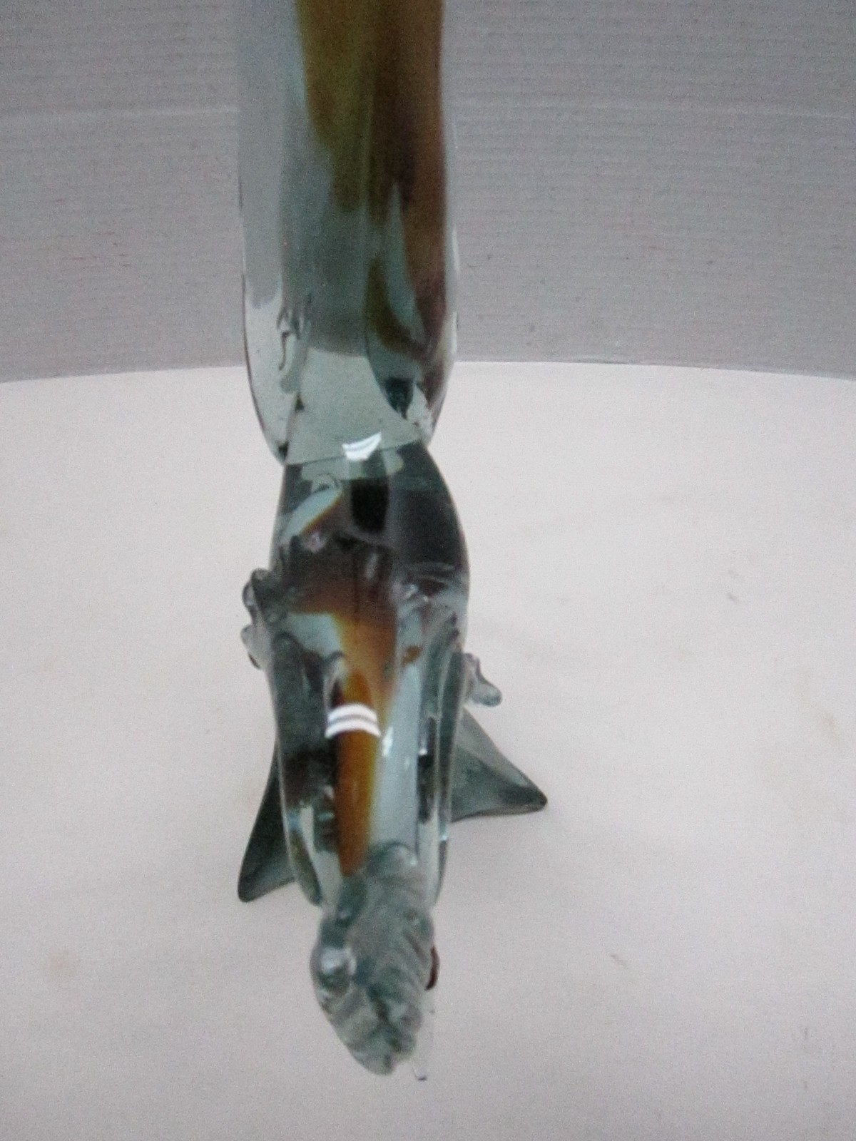 Mid Century Art Glass Murano Bird with Long Tail Figurine