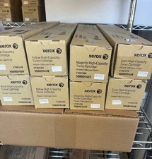 Xerox Phaser 7500 Toner Set Cyan, Yellow, Magenta, and Black