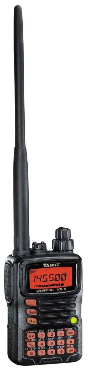 Yaesu VX-6 中古 Yaesu VX-6R Tri Band Submersible Radio Transceiver - Black