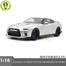 1/18 MOTORHELIX Nissan GT-R R35 NISMO 2020 Super Silver Diecast Model Car