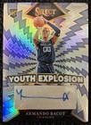 Panini 2024-25 Select Prizm Youth Explosion Signatures RC Auto Bacot Grizzlies