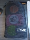 Gymbee Fabric Long Resistance Band 3 In 1 Pack Set Grey, Pink, Black
