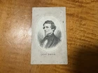 New ListingCivil War CDV Confederate PRESIDENT Jefferson Davis Engraving Signed STENTZEL