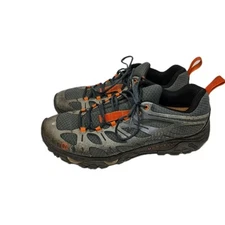 Merrell Moab Edge J35427 Trail Hiking Shoe Gray/Orange Mens 12 Vibram Sole 