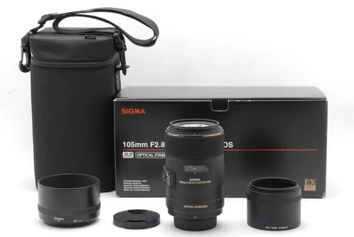 [Mint w/Case Box] Sigma 105mm f/2.8 EX DG MACRO OS HSM for Nikon from Japan#1956