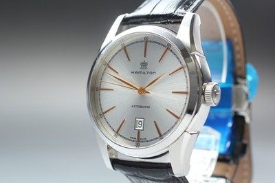 [Near MINT] Hamilton Jazzmaster H424150 Silver Dial Date Automatic Men's Watch