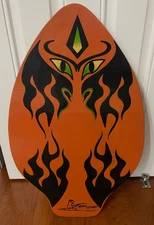 Skim Lizard 30" x 19" Skim Board Surfing Beach - Choose One: Flames or Flowers
