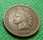 1890 Indian Head Cent  Better Grade Coin with Liberty  #F17