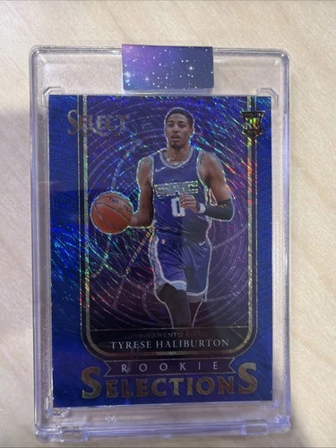 2020-21 Panini Select - Rookie Selections Tyrese Haliburton #3 Blue Prizm (RC)