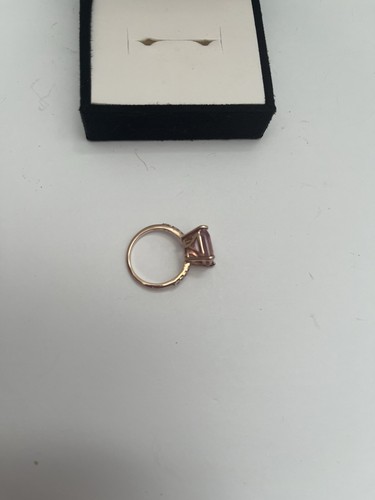 Rosa Topas 10k Rotgold Band, 5,67ctw Stein Ring - Bild 4 von 5