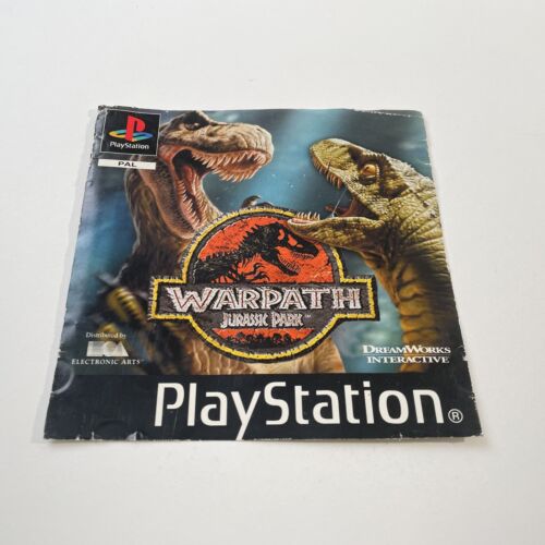 Jurassic Park PS1 Insert - Warpath EUR Correct Condition - Picture 1 of 1